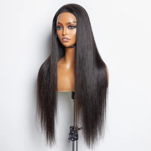 Glueless 13x6 Lace Wig 3D Cap Pre-bleached Lace Front Wig Straight
