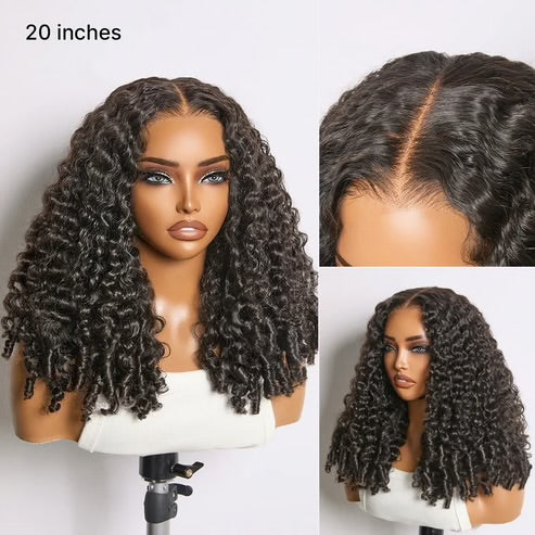 Glueless 13x6 3D Cap Pre-bleached Lace Frontal Wig Burmese Curly