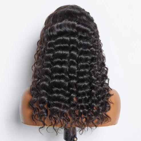 Glueless 13x6 3D Cap Pre-bleached Lace Frontal Wig Loose Deep