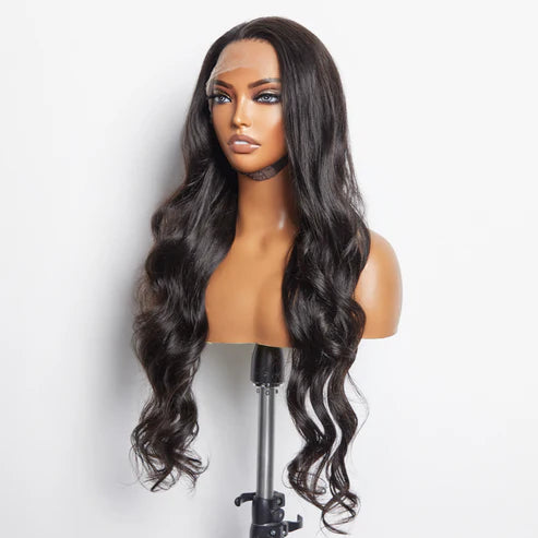 Glueless 13x6 Lace Wigs 3D Cap Pre-bleached Lace Front Wig Body Wave