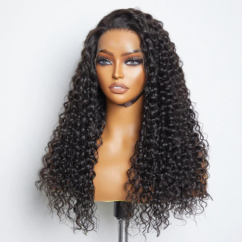 Glueless 13x6 Lace Wig 3D Cap Pre-bleached Lace Front Wig Water Wave