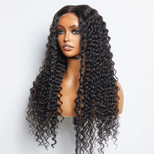 Glueless 5x5 Lace Closure Wig Deep Wave