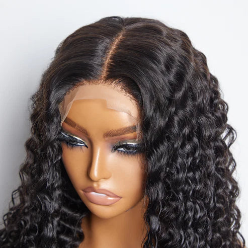 Glueless 5x5 Lace Closure Wig Deep Wave