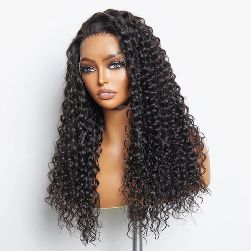 Glueless 13x6 Lace Wig 3D Cap Pre-bleached Lace Front Wig Water Wave